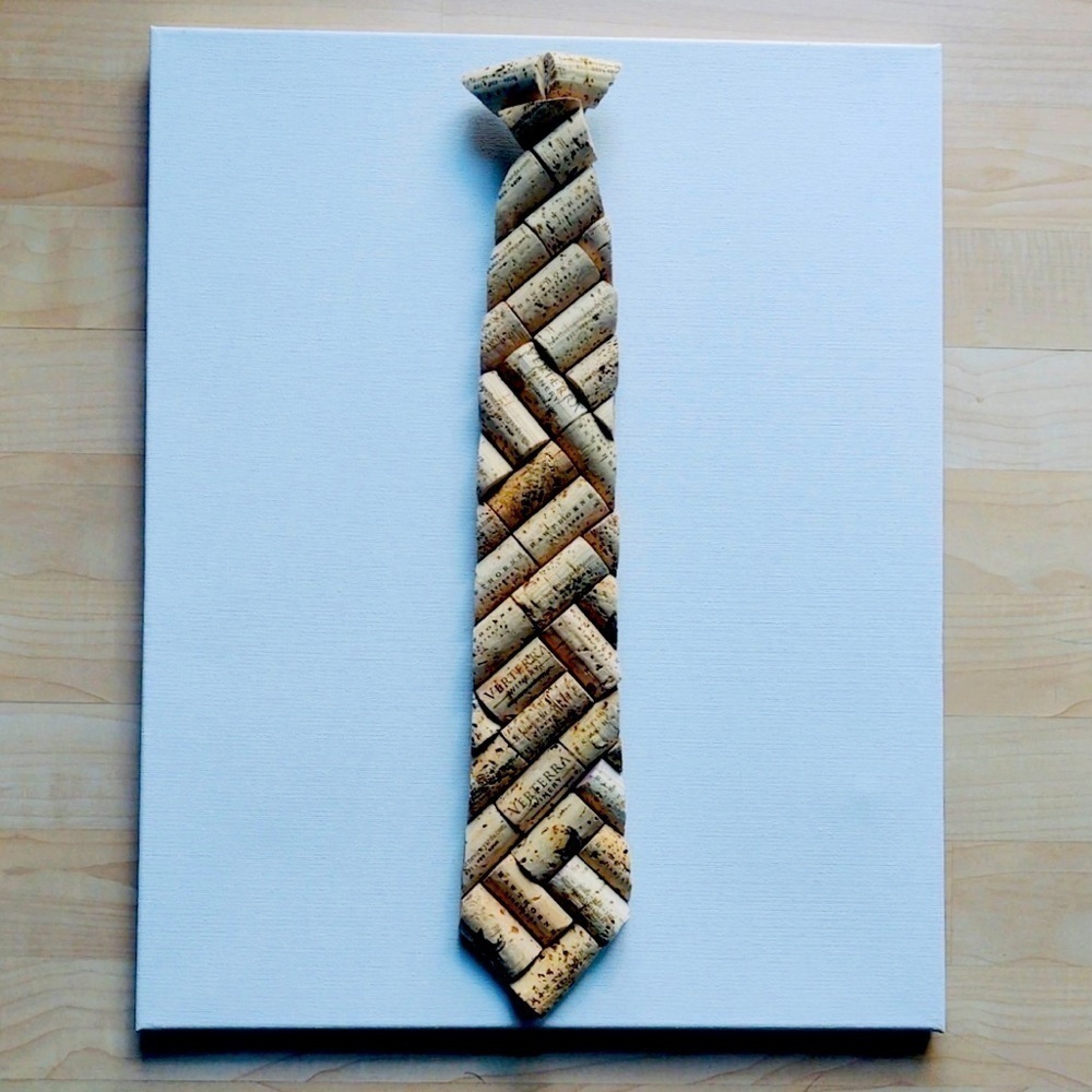 Handmade Wine Cork Tie
